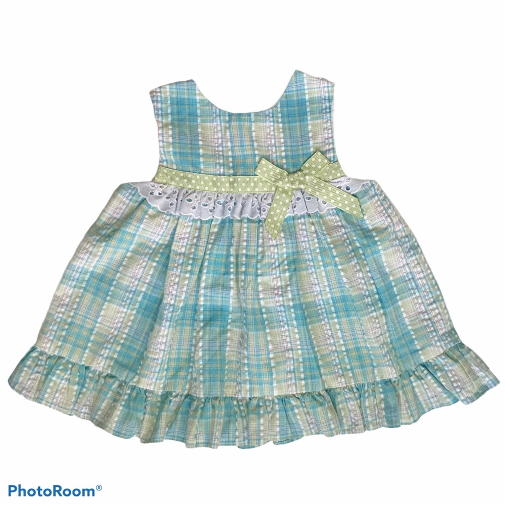 Sophie Rose Seersucker Plaid Print Dress